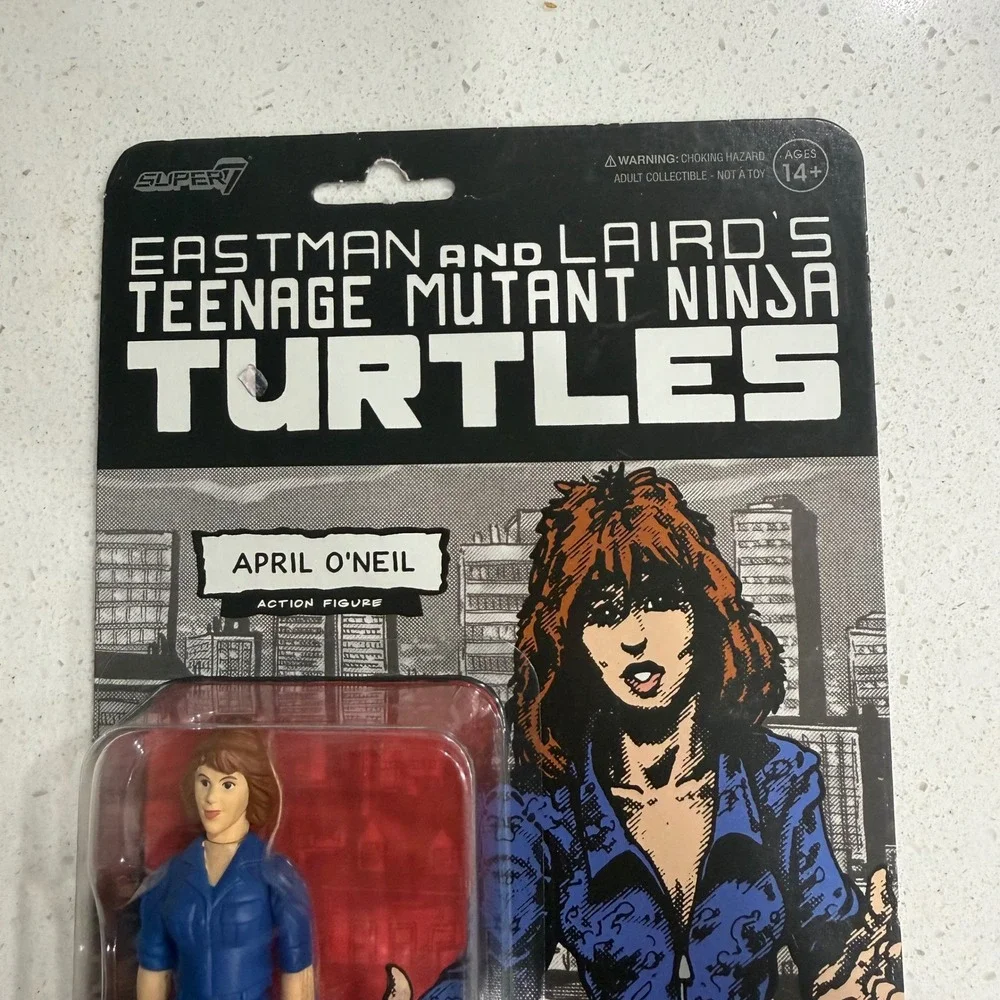 Super7 TMNT ReAction April O'Neil Eastman‎ and Laird Comic Action Figure New